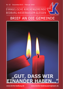 „GUT, DASS WIR EINANDER HABEN...״