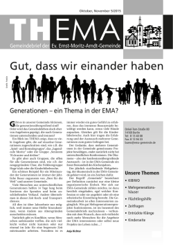 Gut, dass wir einander haben