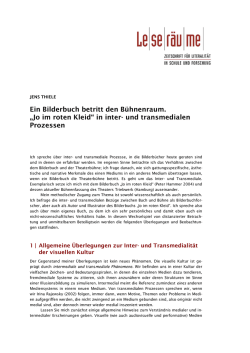 &bdquo;Jo im roten Kleid&ldquo; in inter- und transmedialen Prozessen