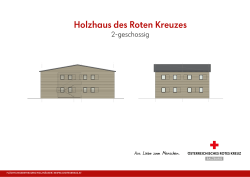 Holzhaus des Roten Kreuzes