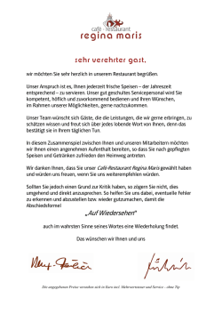 sehr verehrter gast,
