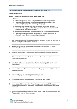 Grammatik&uuml;bung: Umwandlung von Attributen (1a)
