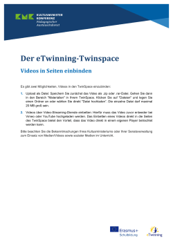 Videos in den TwinSpace einbinden