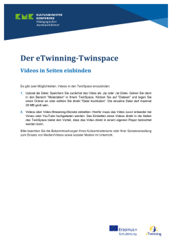 Videos in den TwinSpace einbinden