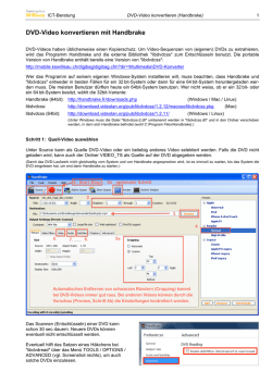 DVD-Video konvertieren mit Handbrake