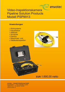 Video- und Inspektionskamera PSP3913 () - envotec