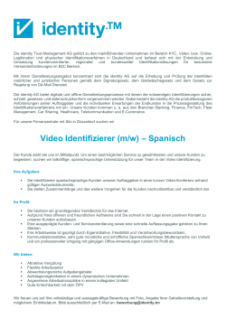 Video Identifizierer (m/w) – Spanisch