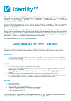Video Identifizierer (m/w) – Spanisch