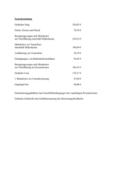 Feuerbestattung Einfacher Sarg 520,03 &euro; Decke, Kissen und Hemd