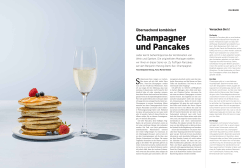 Champagner und Pancakes