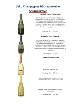 Sekt, Champagner &Schaumweine