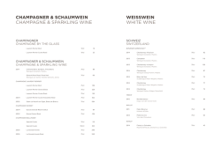 CHAMPAGNER & SCHAUMWEIN CHAMPAGNE & SPARKLING
