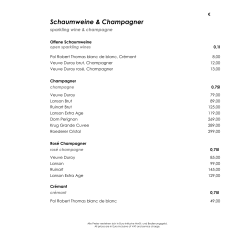 Schaumweine & Champagner