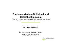 Präsentation Dr. Heinz Rüegger Fachtagung 2016
