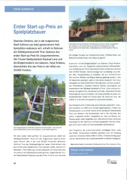Bericht im Thun!Das Magazin - Städtepartnerschaft Thun