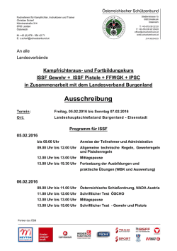 Ausschreibung