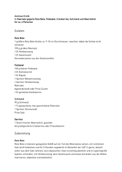 In Meersalz gegarte Rote Bete Druckversion