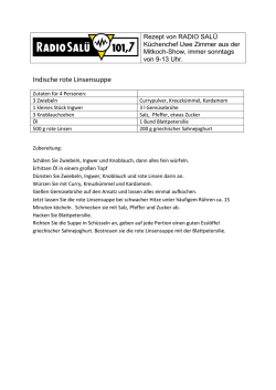 Indische rote Linsensuppe
