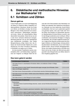 6. Didaktische und methodische Hinweise zur