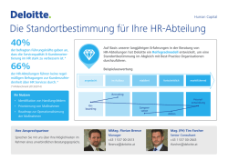 Die Standortbestimmung f&uuml;r Ihre HR-Abteilung
