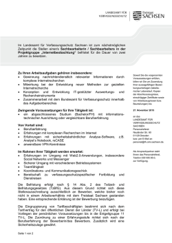 Im Landesamt f&uuml;r Verfassungsschutz Sachsen ist zum