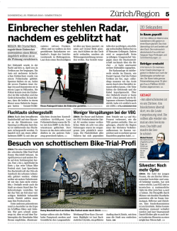 Einbrecher stehlen Radar, nachdem es geblitzt hat