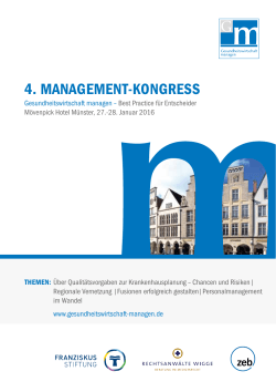 4. management-kongress - Gesundheitswirtschaft managen