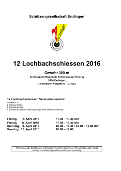 12 Lochbachschiessen 2016 - Schützengesellschaft Endingen