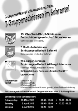 Schiessplan 1 Seitig 2015 - Schützengesellschaft Safenwil
