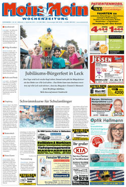 Jubil&auml;ums-B&uuml;rgerfest in Leck