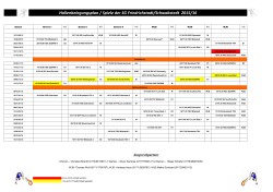 Heimspiel + Kampfgerichtsplan Saison 15/16