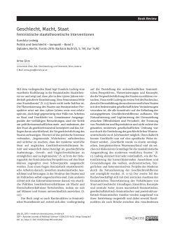 Geschlecht, Macht, Staat - Austrian Journal of Political Science