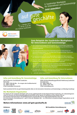 Gute Gesch&auml;fte - Regionalverband Saarbr&uuml;cken