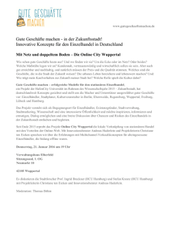 Gute Gesch&auml;fte machen - in der Zukunftsstadt!