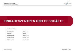 Einkaufszentren und Gesch&auml;fte