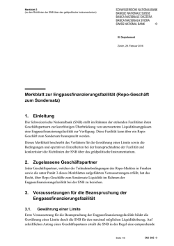 Merkblatt zur Engpassfinanzierungsfazilit&auml;t (Repo