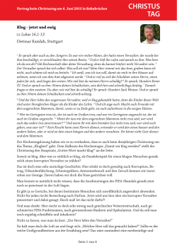Dietmar Kamlah: Klug - jetzt und ewig