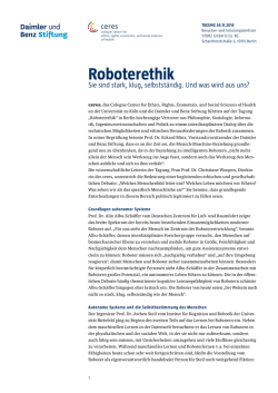 Roboterethik - Daimler und Benz Stiftung