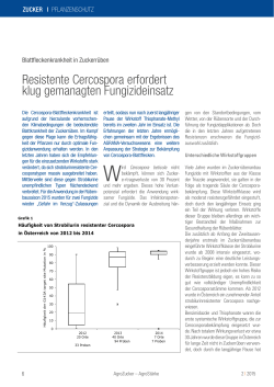 Resistente Cercospora erfordert klug gemanagten Fungizideinsatz