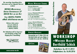 workshop - Berthold Schick