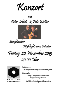 Peter Schick & Fide Wolter - Evangelische Kirchengemeinde