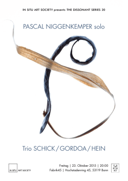 Trio SCHICK / GORDOA / HEIN PASCAL