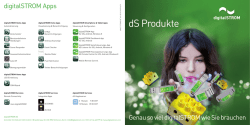 dS Produkte - digitalSTROM