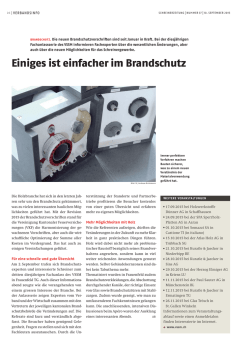Einiges ist einfacher im Brandschutz