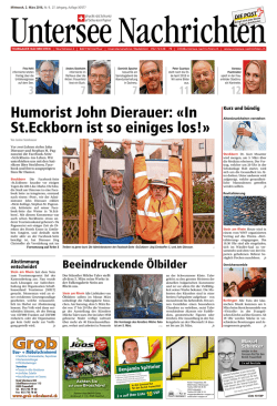 Humorist John Dierauer: &laquo;In St.Eckborn ist so einiges los!&raquo;