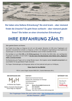 IHRE ERFAHRUNG Z&Auml;HLT! - IEB Debra Deutschland