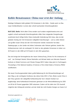 Kohle-Renaissance: China war erst der Anfang