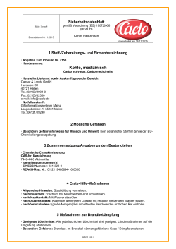 Kohle, medizinisch - Caesar & Loretz GmbH