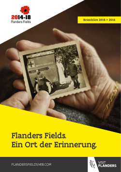 Flanders Fields. Ein Ort der Erinnerung.