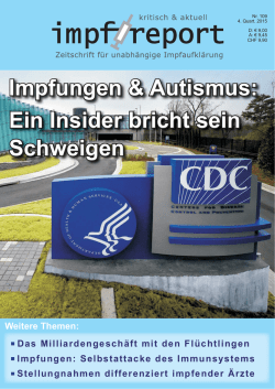 Impfungen & Autismus: Ein Insider bricht sein Schweigen - Impf